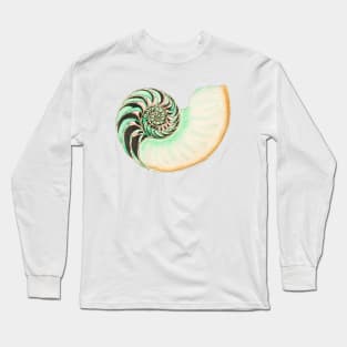 Whitish nautilus shell Long Sleeve T-Shirt